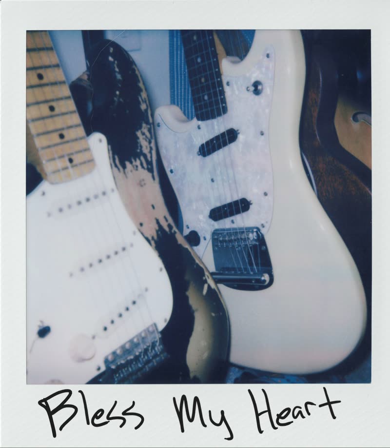 Polaroid for Bless My Heart, title handwritten across the white border